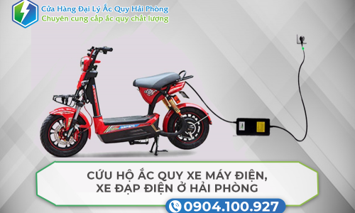 Cứu hộ ắc quy xe máy điện, xe đạp điện ở Hải Phòng